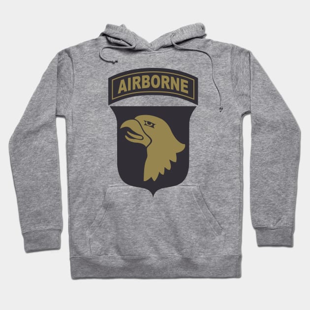 101st Airborne Division Patch (subdued) Hoodie by TCP